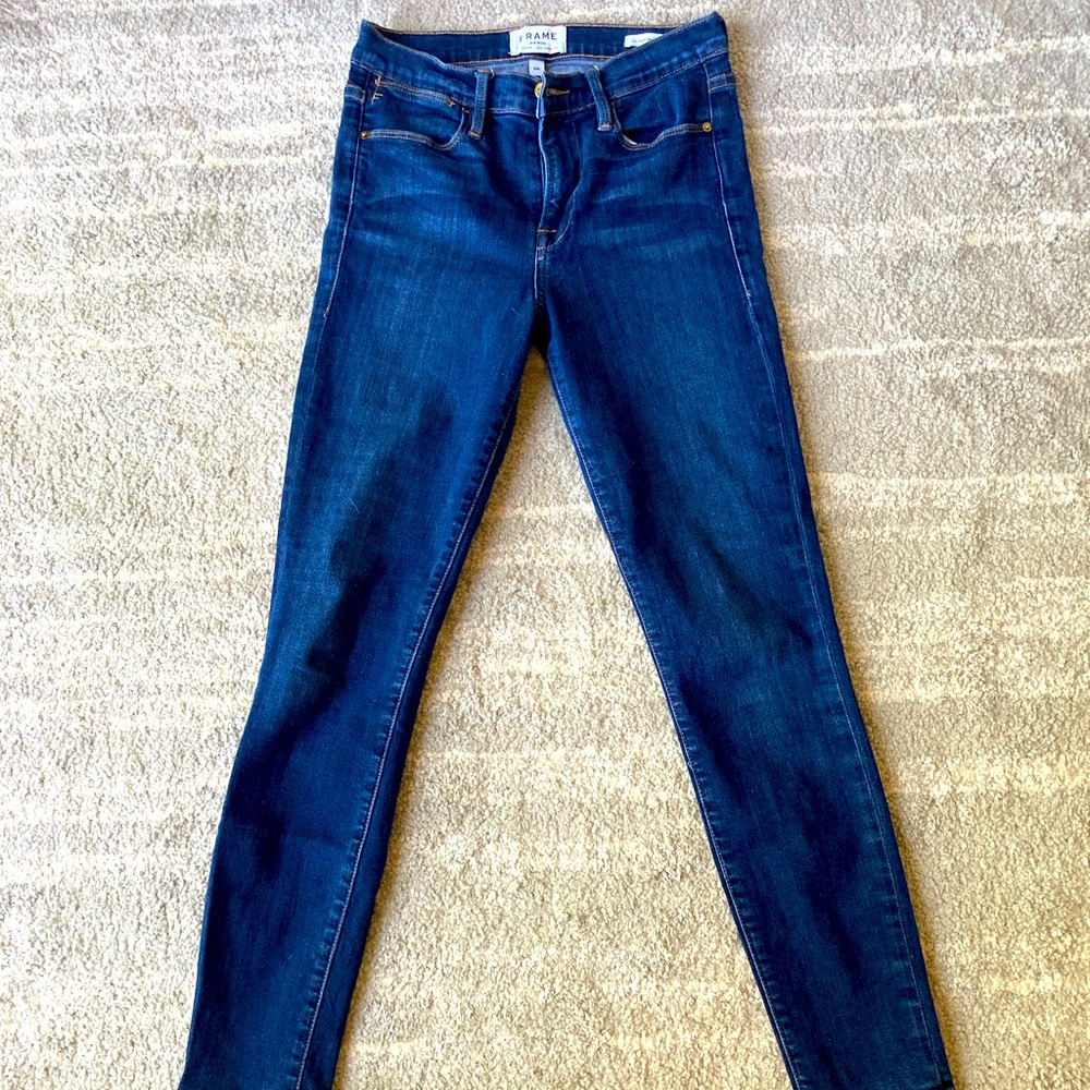 Frame Le High Skinny Crop Jeans